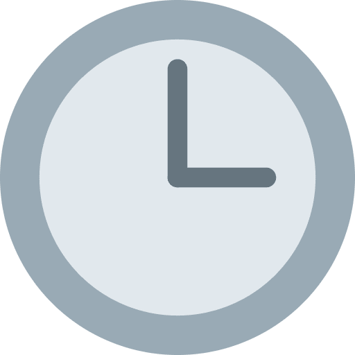 Three O’clock Emoji from Twemoji Emoji Set