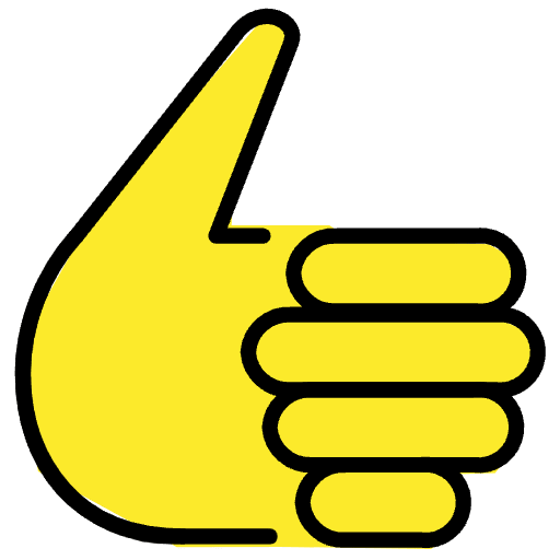 Thumbs Up Emoji from OpenMoji Set