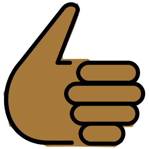 Thumbs Up Medium Dark Skin Tone Emoji from OpenMoji Set
