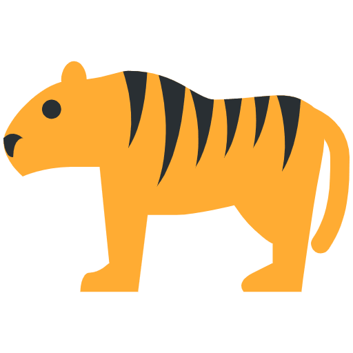 Tiger Emoji from Twemoji Set