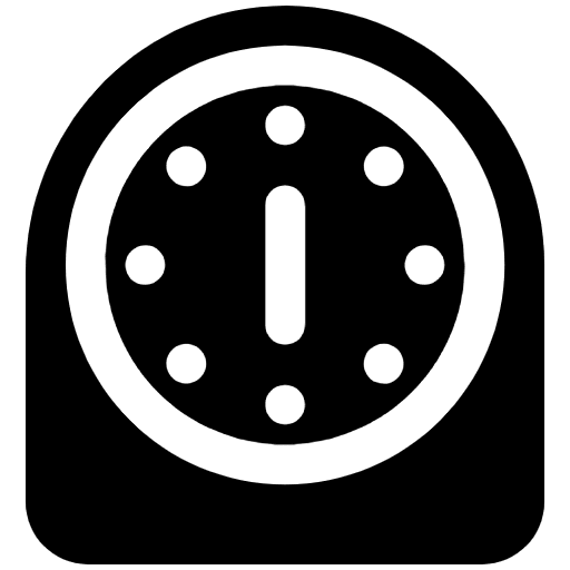Timer Clock High Contrast Emoji from Fluent Emoji High Contrast Set