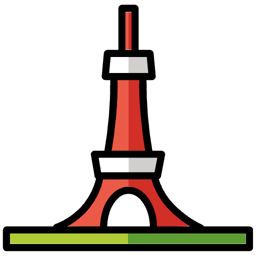 Tokyo Tower Emoji from OpenMoji Emoji Set