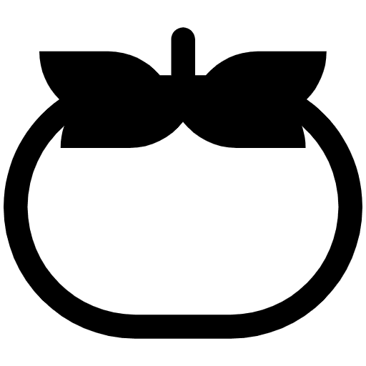 Tomato High Contrast Emoji from Fluent Emoji High Contrast Set