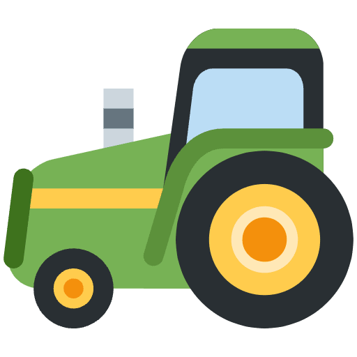 Tractor Emoji from Twemoji Emoji Set