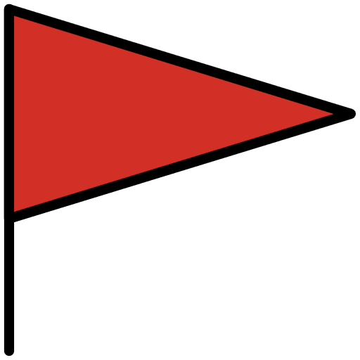 Triangular Flag Emoji from OpenMoji Emoji Set