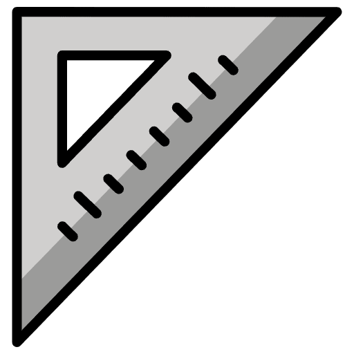 Triangular Ruler Emoji from OpenMoji Emoji Set