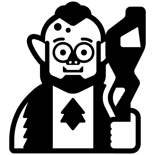 Troll High Contrast Emoji from Fluent Emoji High Contrast Set