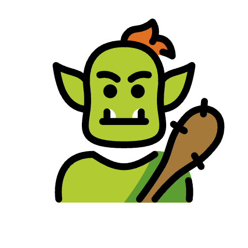 Troll Emoji from OpenMoji Emoji Set