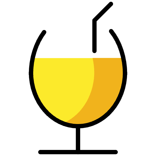 Tropical Drink Element from OpenMoji Emoji Set
