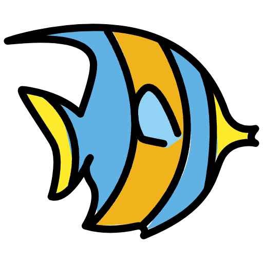 Tropical Fish Emoji from OpenMoji Emoji Set