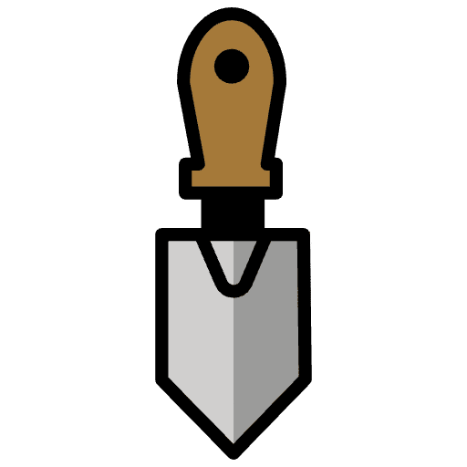Trowel Element from OpenMoji Emoji Set