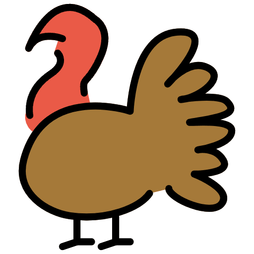 Turkey Element from OpenMoji Emoji Set