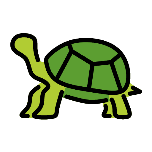 Turtle Emoji from OpenMoji Emoji Set