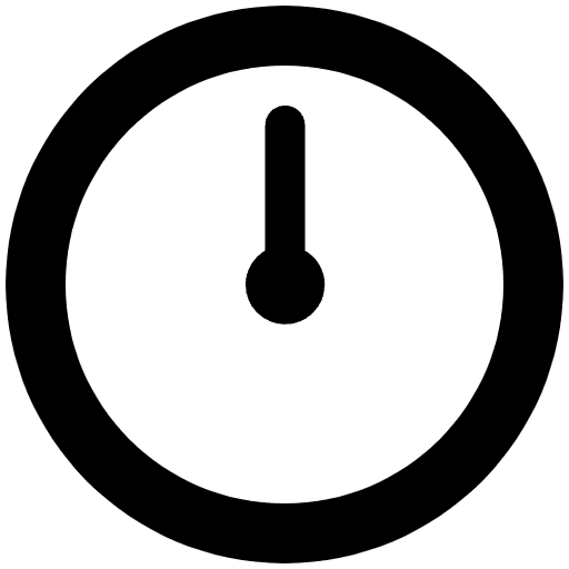 Twelve Oclock High Contrast Emoji from Fluent Emoji High Contrast Set