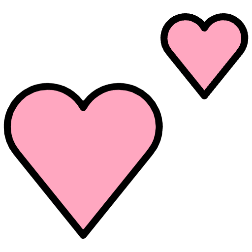 Two Hearts Emoji from OpenMoji Emoji Set