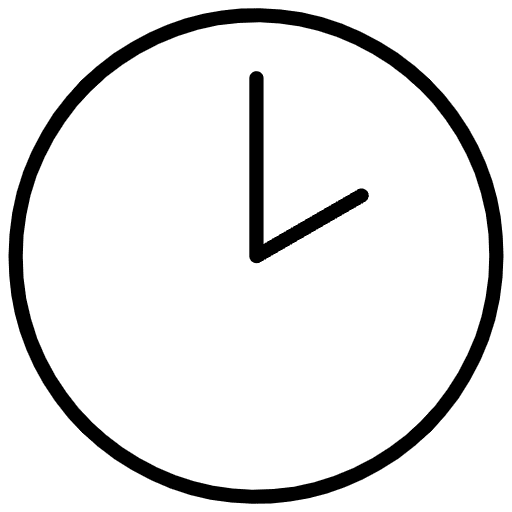 Two O’clock Emoji from OpenMoji Emoji Set