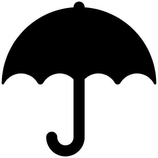 Umbrella High Contrast Emoji from Fluent Emoji High Contrast Set