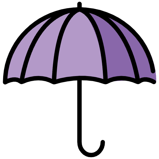 Umbrella Emoji from OpenMoji Emoji Set