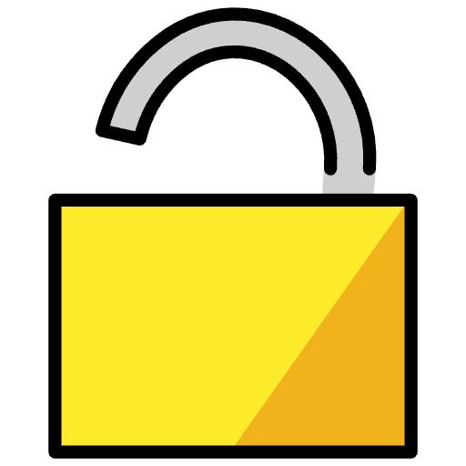 Unlocked Emoji from OpenMoji Emoji Set