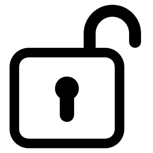 Unlocked High Contrast Emoji from Fluent Emoji High Contrast Set