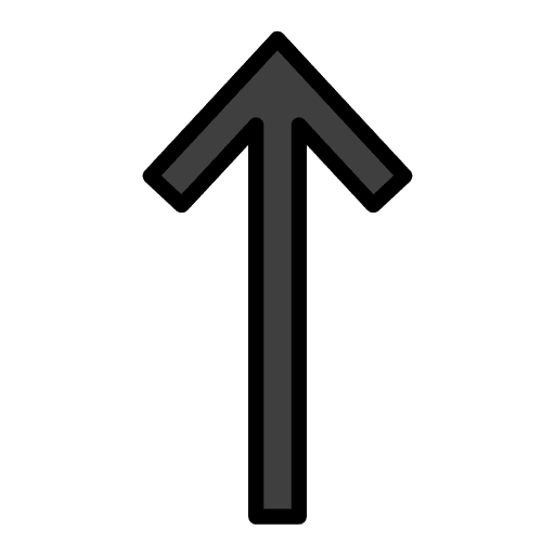Up Arrow Emoji from OpenMoji Emoji Set