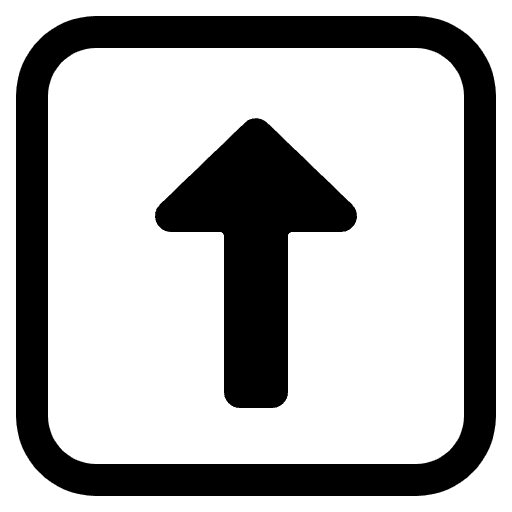 Up Arrow High Contrast Emoji from Fluent Emoji High Contrast Set