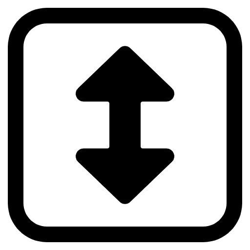 Up Down Arrow High Contrast Emoji from Fluent Emoji High Contrast Set