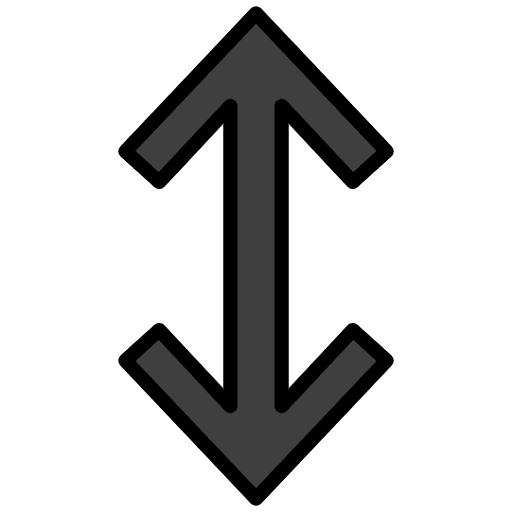 Up Down Black Arrow Emoji from OpenMoji Emoji Set