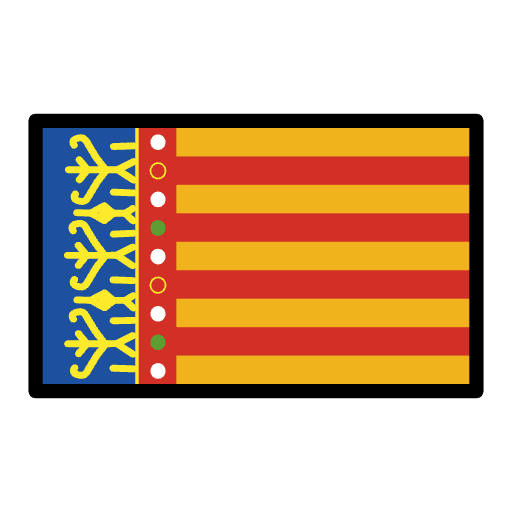 Valencian Community Flag Element from OpenMoji Emoji Set