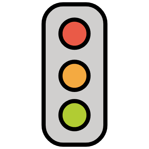 Vertical Traffic Light Emoji from OpenMoji Emoji Set