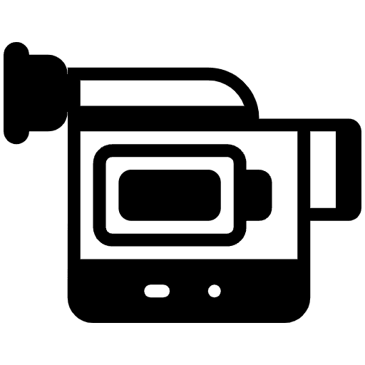 Video Camera High Contrast Element from Fluent Emoji High Contrast Set