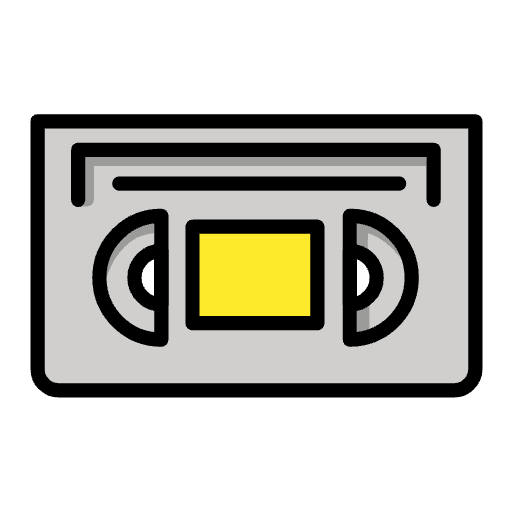Videocassette Emoji from OpenMoji Set