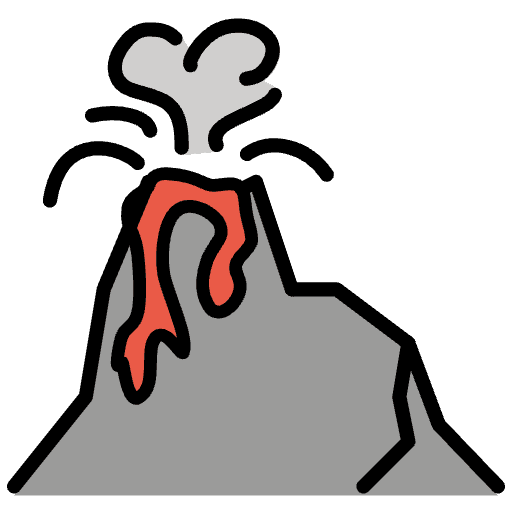 Volcano Emoji from OpenMoji Set