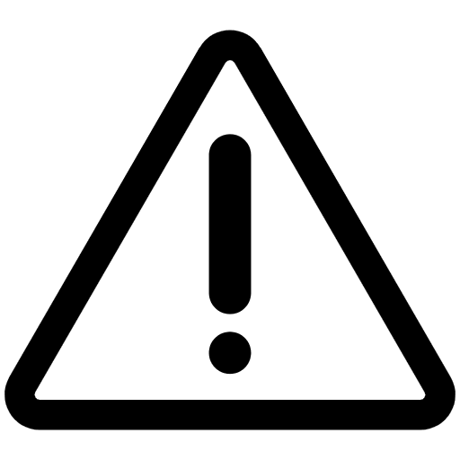 Warning High Contrast Emoji from Fluent Emoji High Contrast Set