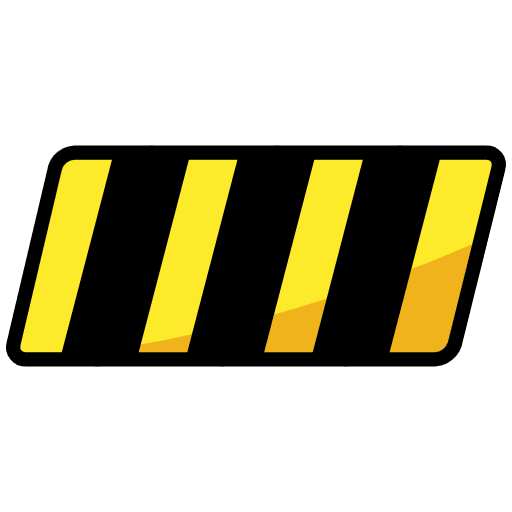 Warning Strip Emoji from OpenMoji Emoji Set