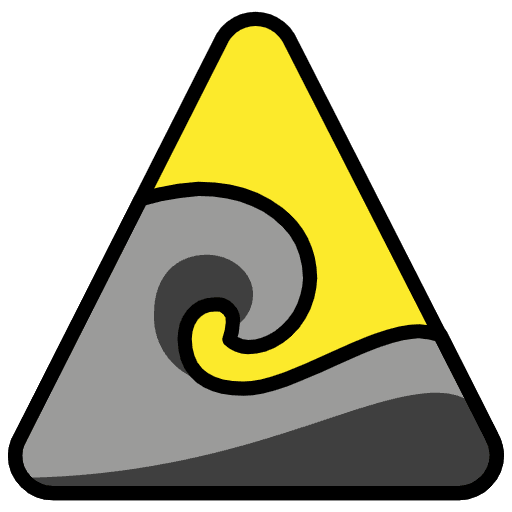 Warning Tsunami Element from OpenMoji Emoji Set