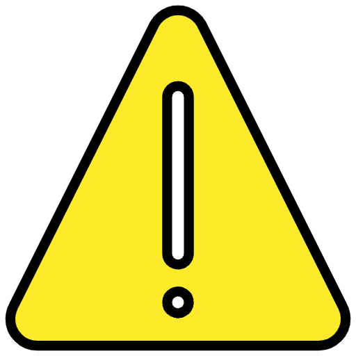 Warning Emoji from OpenMoji Emoji Set
