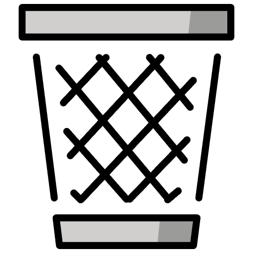 Wastebasket Emoji from OpenMoji Emoji Set