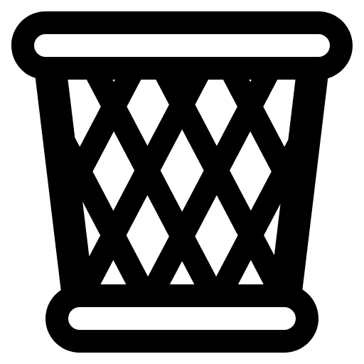 Wastebasket High Contrast Emoji from Fluent Emoji High Contrast Set
