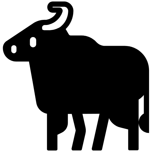Water Buffalo High Contrast Emoji from Fluent Emoji High Contrast Set