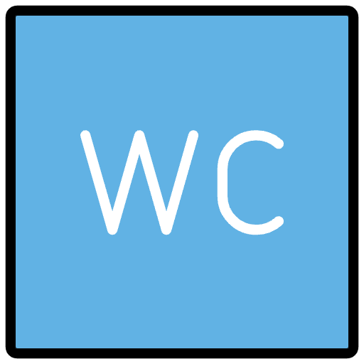 Water Closet Emoji from OpenMoji Emoji Set