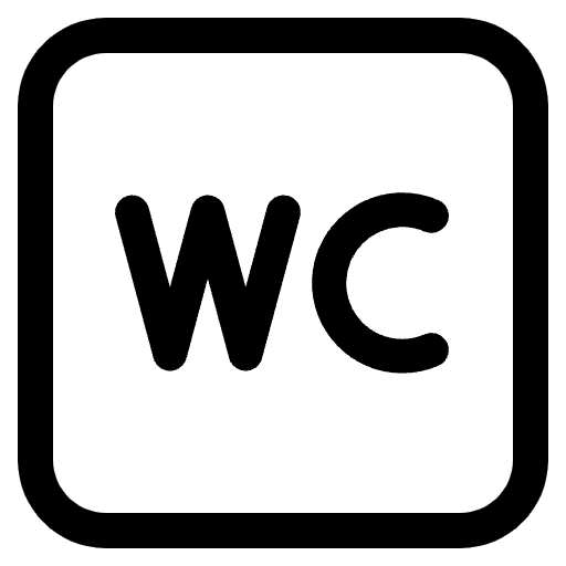 Water Closet High Contrast Emoji from Fluent Emoji High Contrast Set