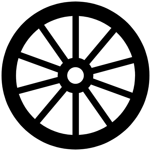 Wheel High Contrast Emoji from Fluent Emoji High Contrast Set