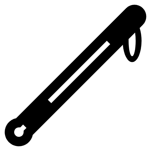 White Cane High Contrast Emoji from Fluent Emoji High Contrast Set