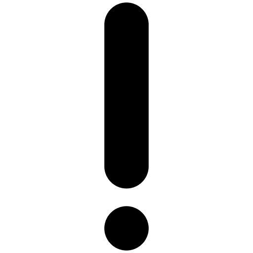 White Exclamation Mark High Contrast Emoji from Fluent Emoji High Contrast Set