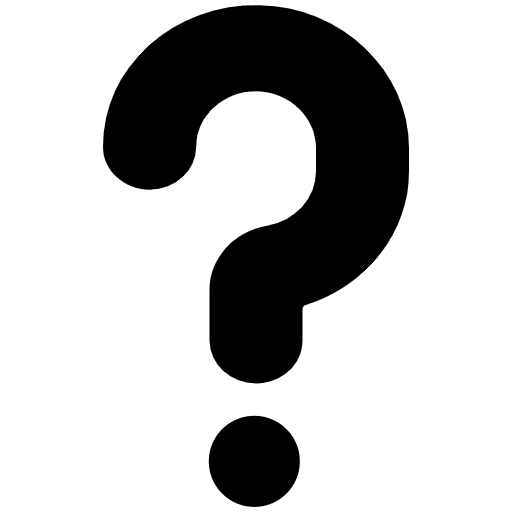 White Question Mark High Contrast Emoji from Fluent Emoji High Contrast Set