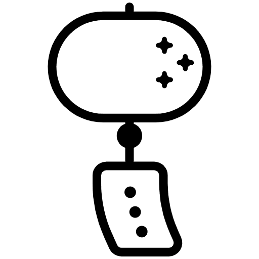 Wind Chime High Contrast Element from Fluent Emoji High Contrast Set