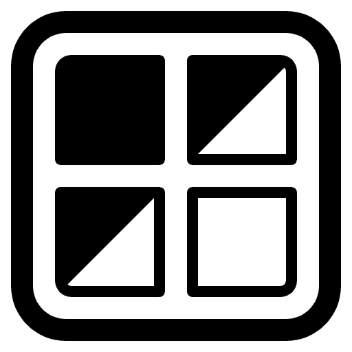 Window High Contrast Emoji from Fluent Emoji High Contrast Set