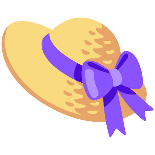 Woman’s Hat Emoji from Noto Emojis Set