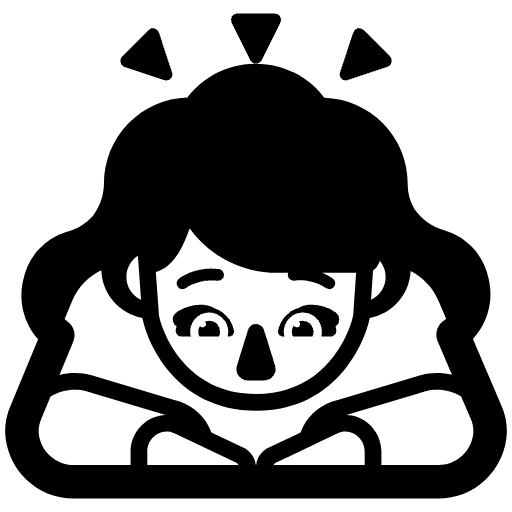 Woman Bowing High Contrast Default Element from Fluent Emoji High Contrast Set